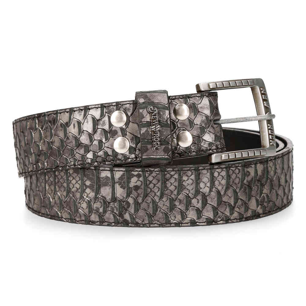 New Rock - M-CINT262-S1 Belt - Silver coloured